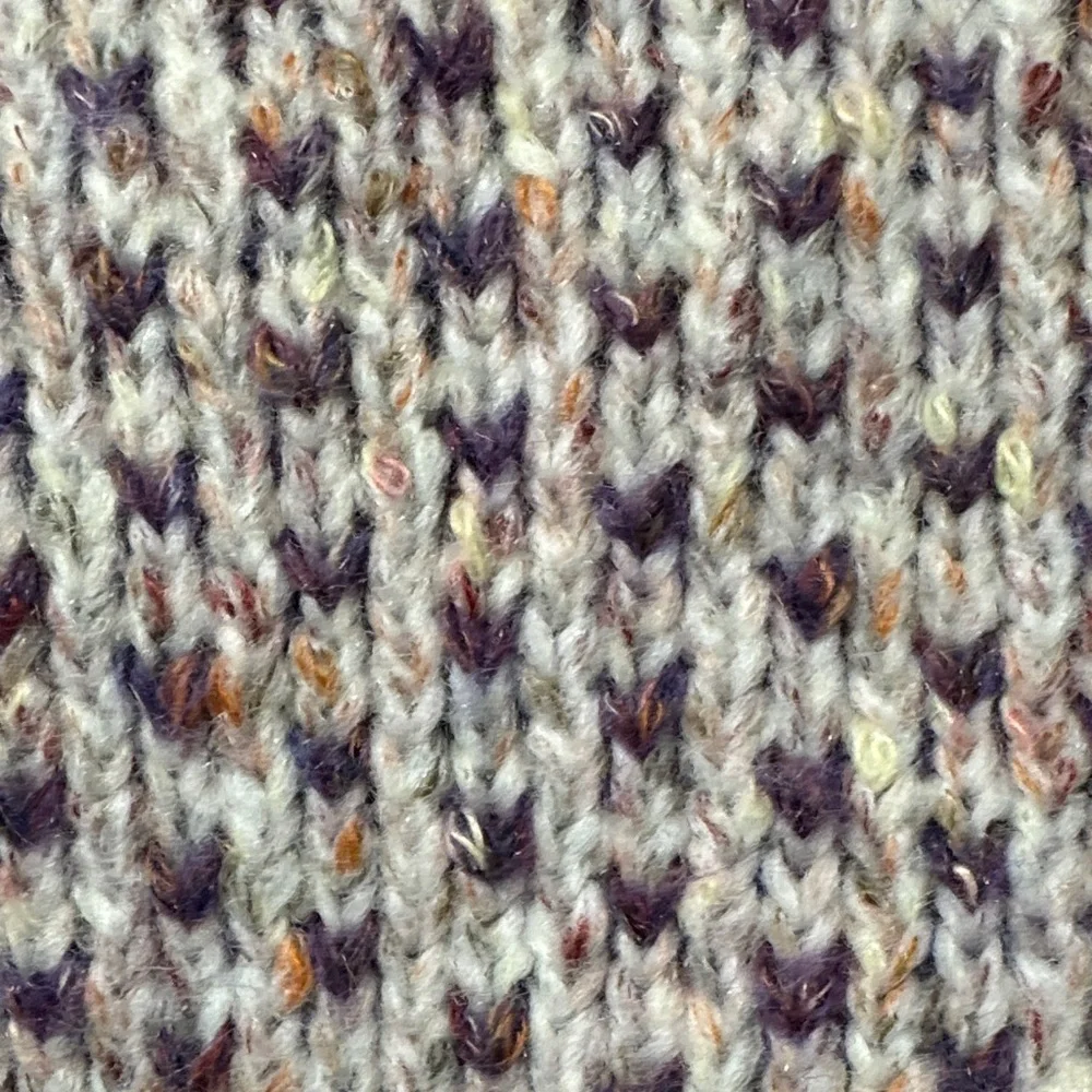 CeCe NWOT❤️ Women's Sweater Textured Cream and Purple - Picture 10 of 13
